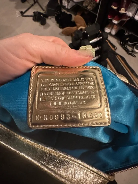 Coach Multicolor Logo-Print Tote with Gold-Tone Straps - Picture 4 of 4